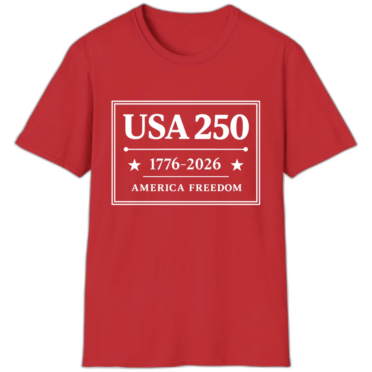 USA 250 America Freedom Celebration T-Shirt in Red