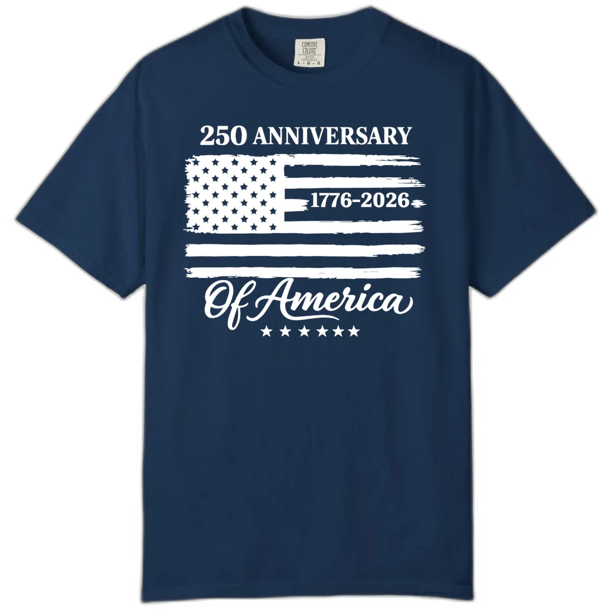 America 250th Anniversary Celebration Comfort Color in Navy