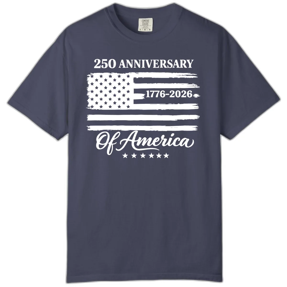 America 250th Anniversary Celebration Comfort Color in Denim