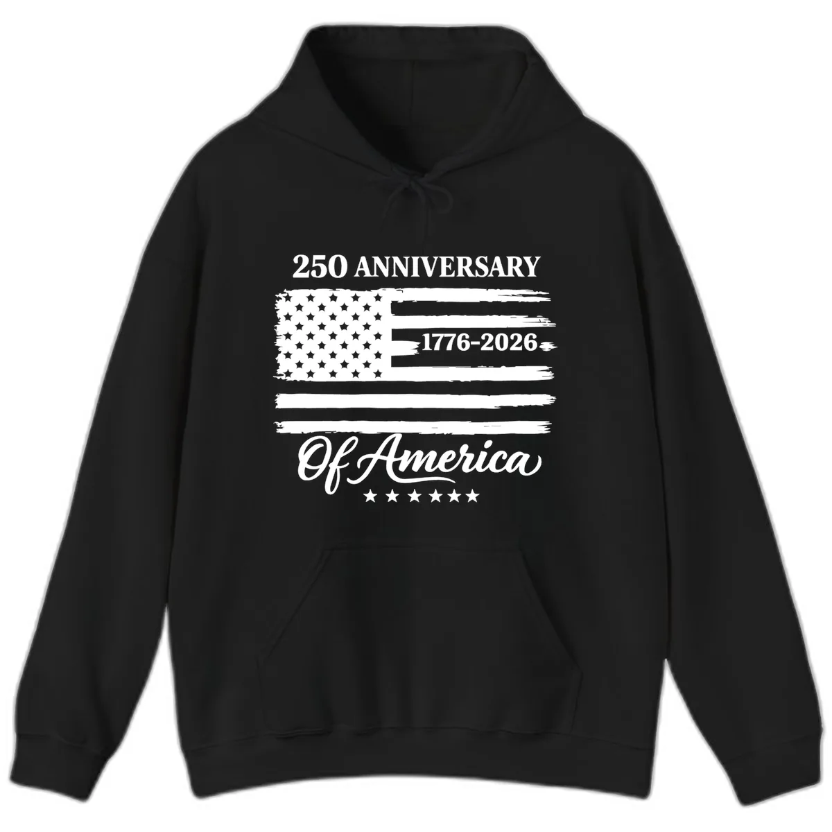 America 250th Anniversary Celebration Hoodie in Black