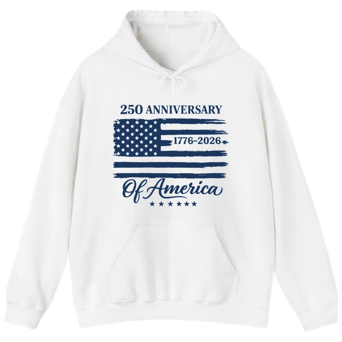 America 250th Anniversary Celebration Hoodie in White