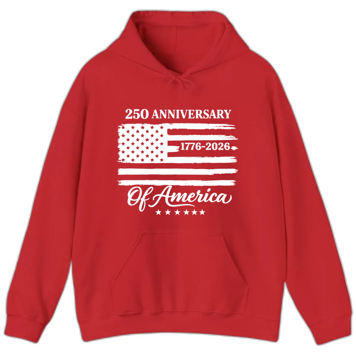 America 250th Anniversary Celebration Hoodie in Red