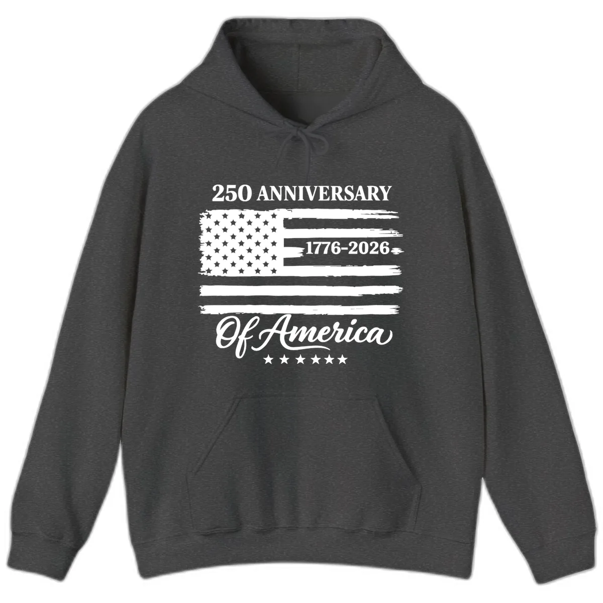 America 250th Anniversary Celebration Hoodie in Dark Heather