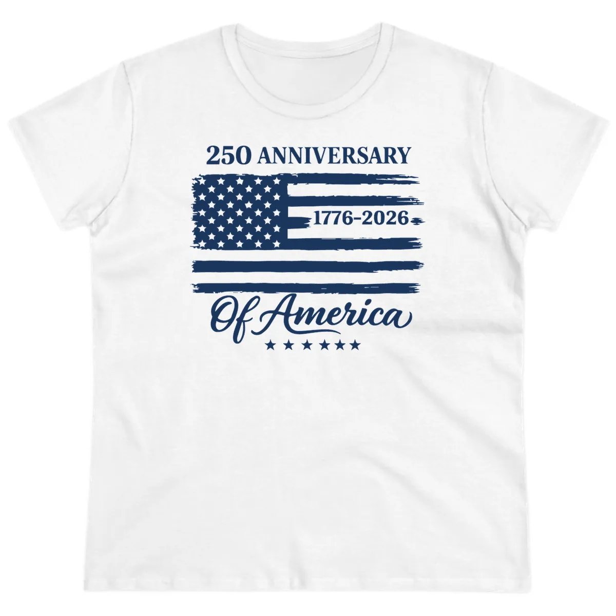 America 250th Anniversary Celebration Ladies Tee in White