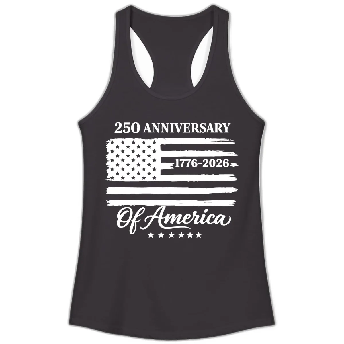 America 250th Anniversary Celebration Ladies Tank in Black