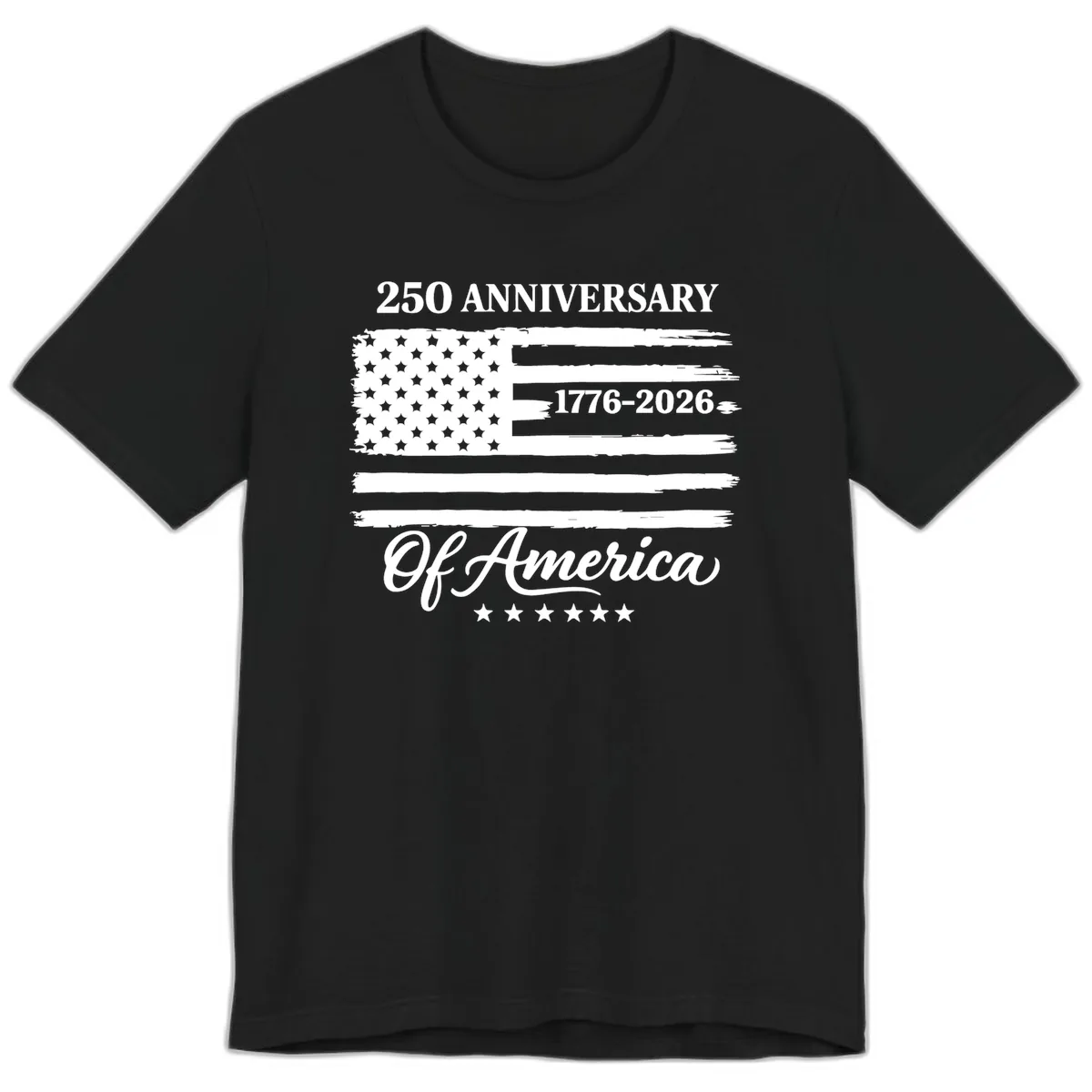 America 250th Anniversary Celebration Premium T-Shirt in Black