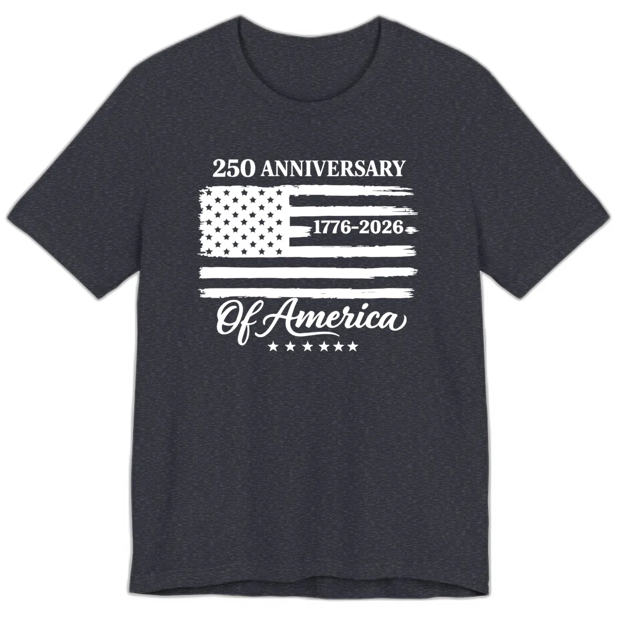America 250th Anniversary Celebration Premium T-Shirt in Heather Navy