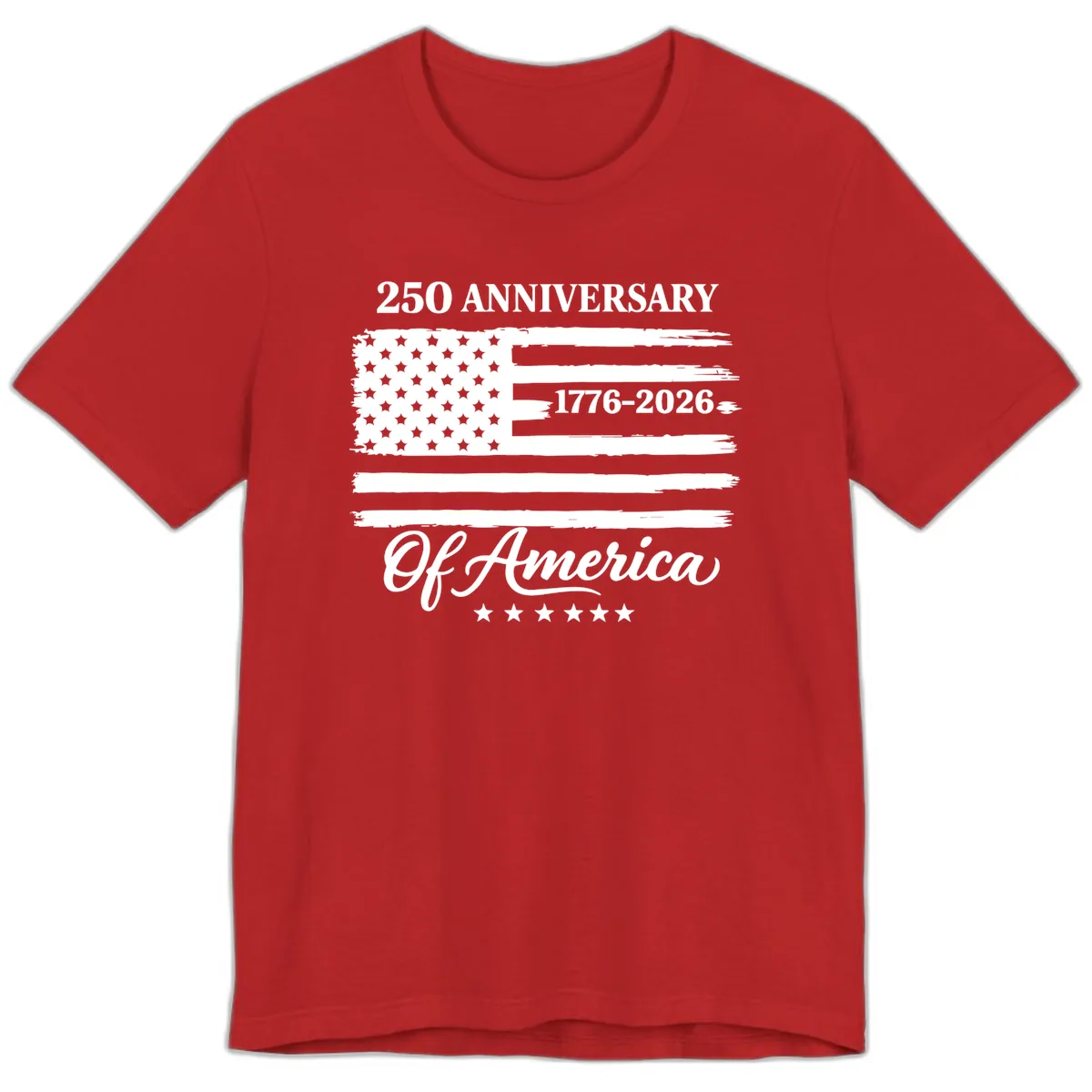 America 250th Anniversary Celebration Premium T-Shirt in Red