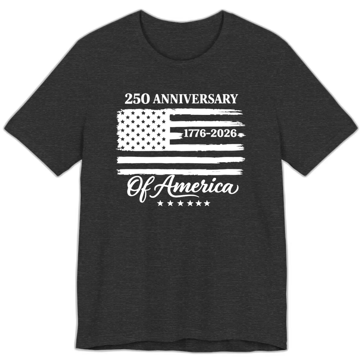 America 250th Anniversary Celebration Premium T-Shirt in Dark Grey Heather
