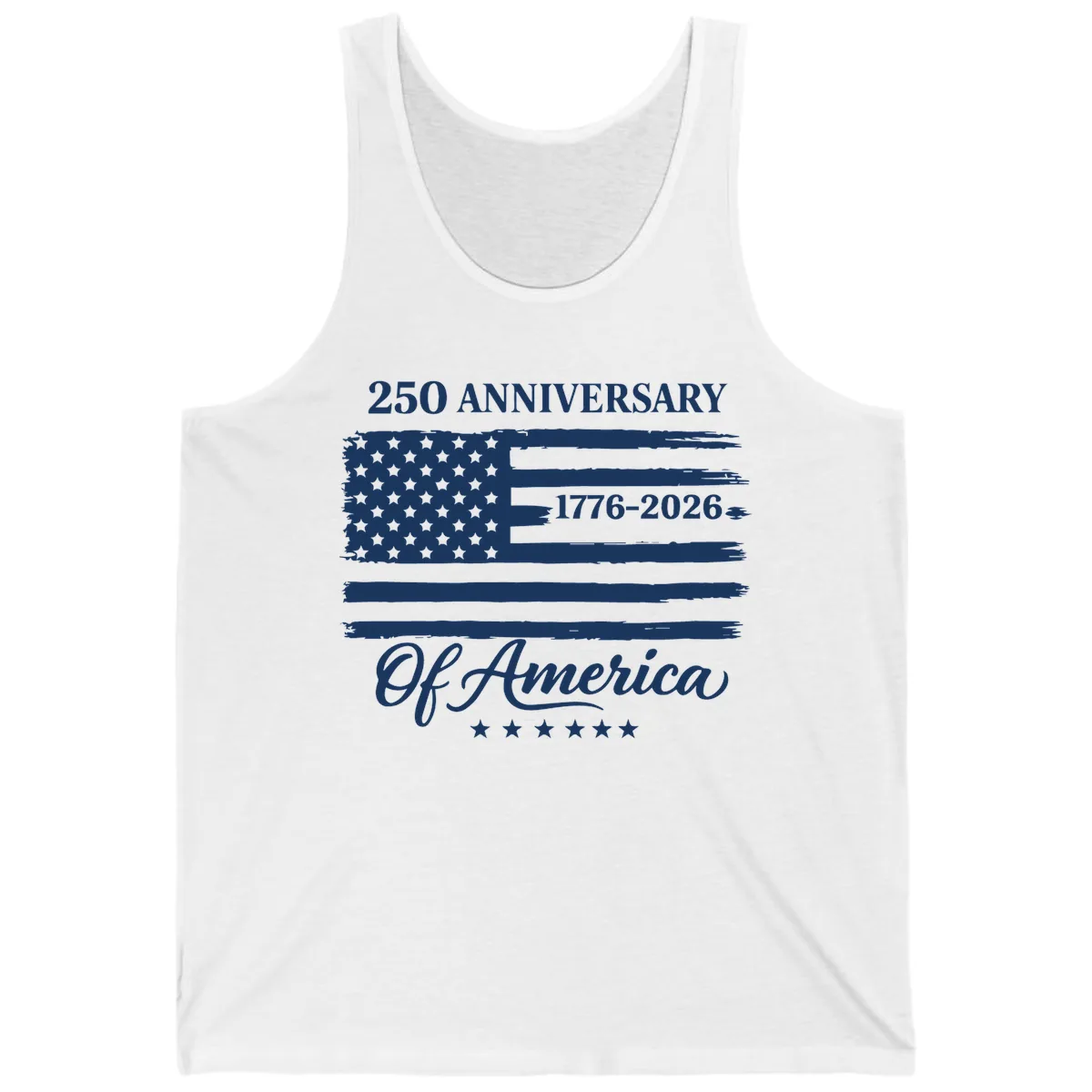 America 250th Anniversary Celebration Tank in White