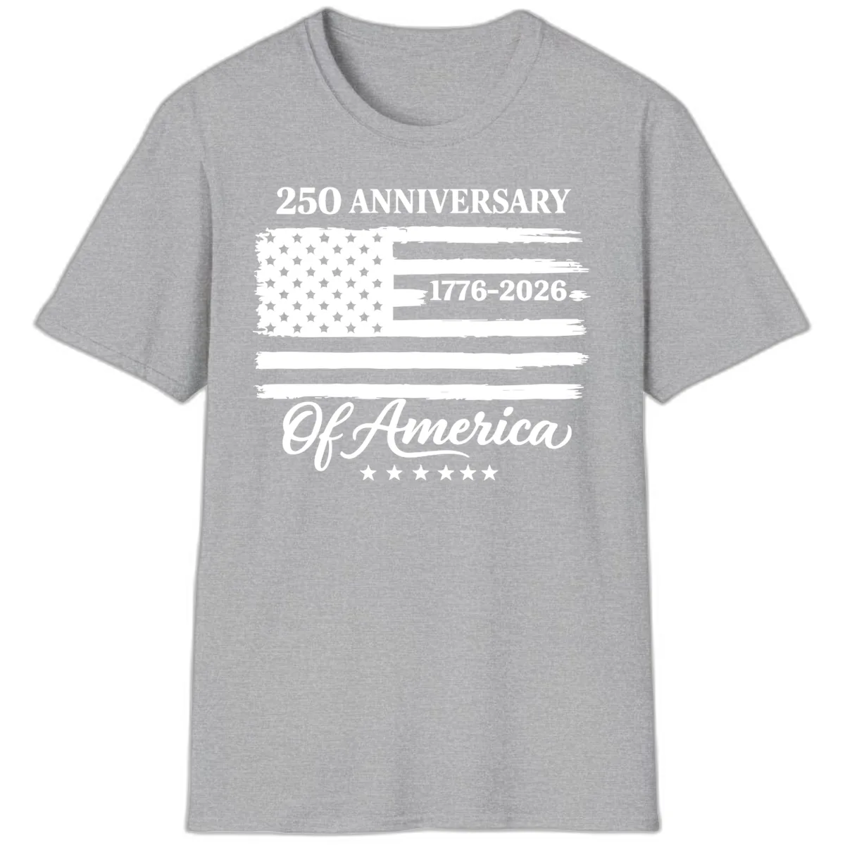 America 250th Anniversary Celebration T-Shirt in Sport Grey