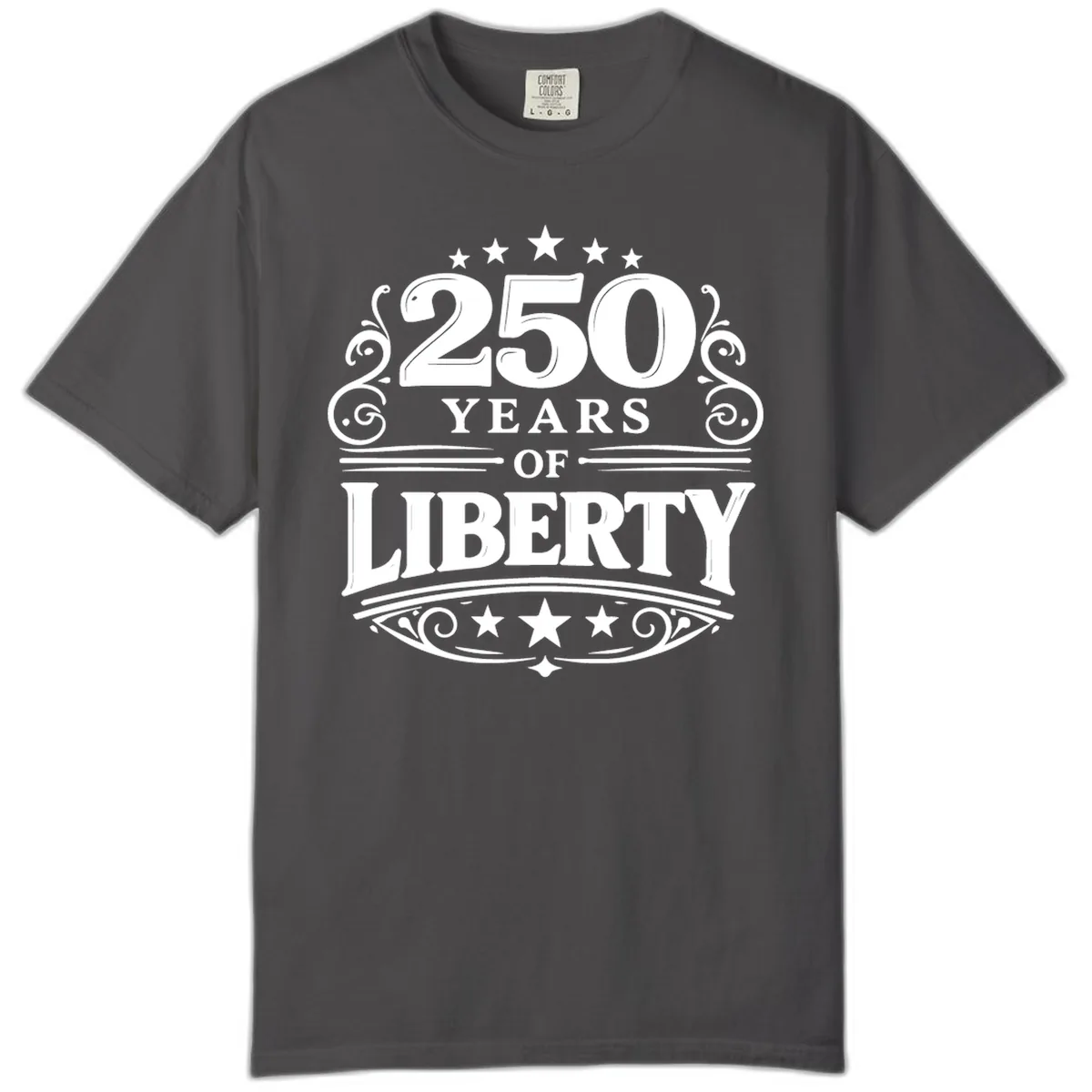 250 Years Of Liberty Celebration Comfort Color in Graphite