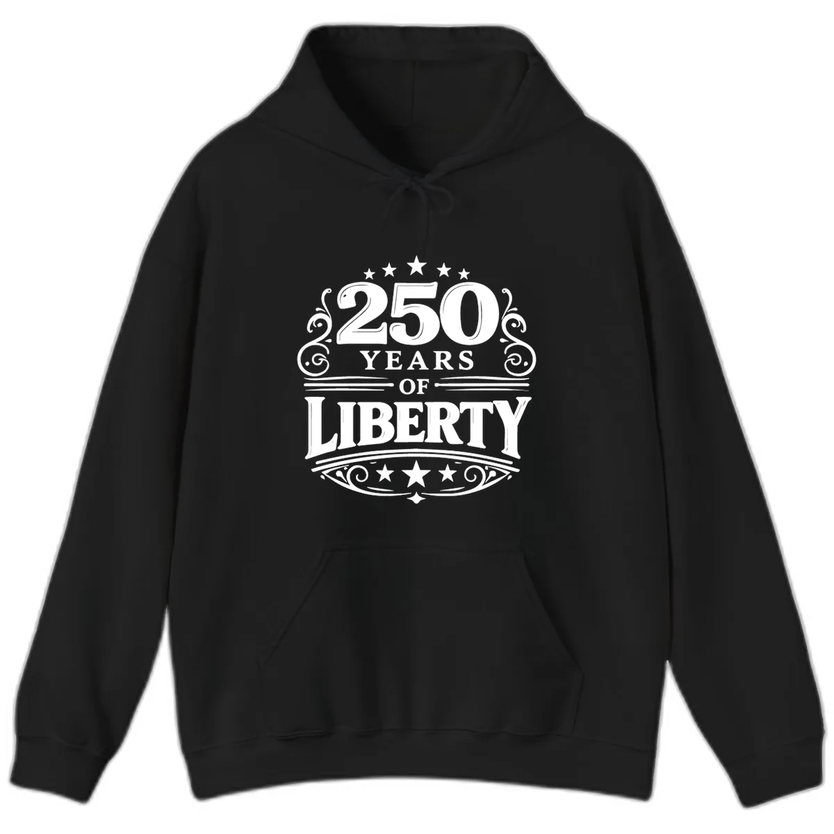 250 Years Of Liberty Celebration Hoodie in Black