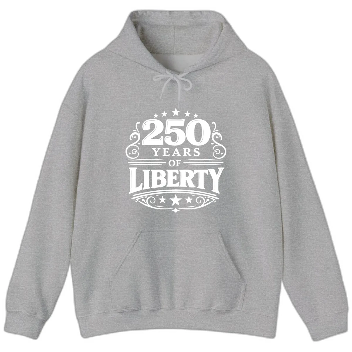 250 Years Of Liberty Celebration Hoodie in Sport Grey