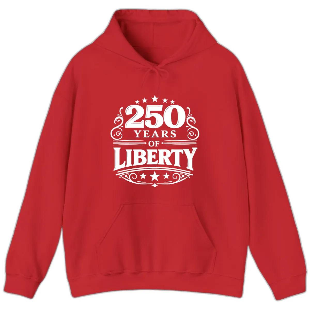 250 Years Of Liberty Celebration Hoodie in Red