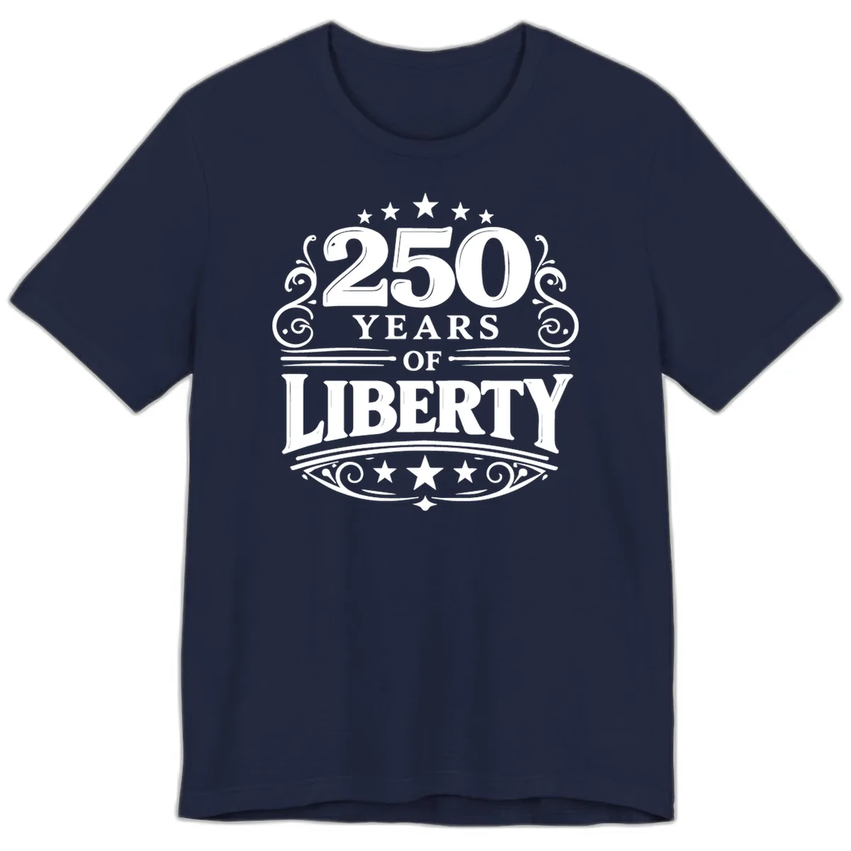 250 Years Of Liberty Celebration Premium T-Shirt in Navy
