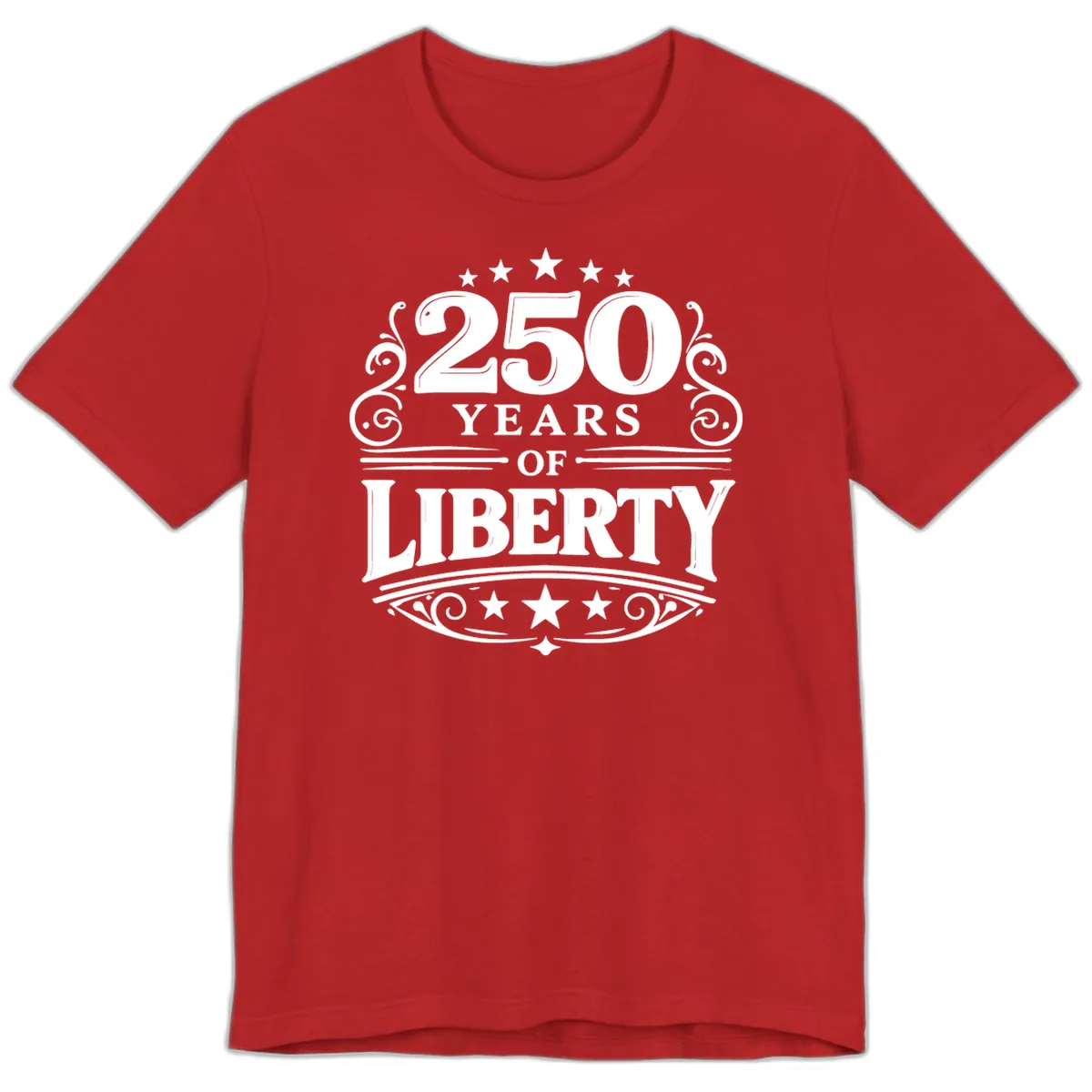 250 Years Of Liberty Celebration Premium T-Shirt in Red