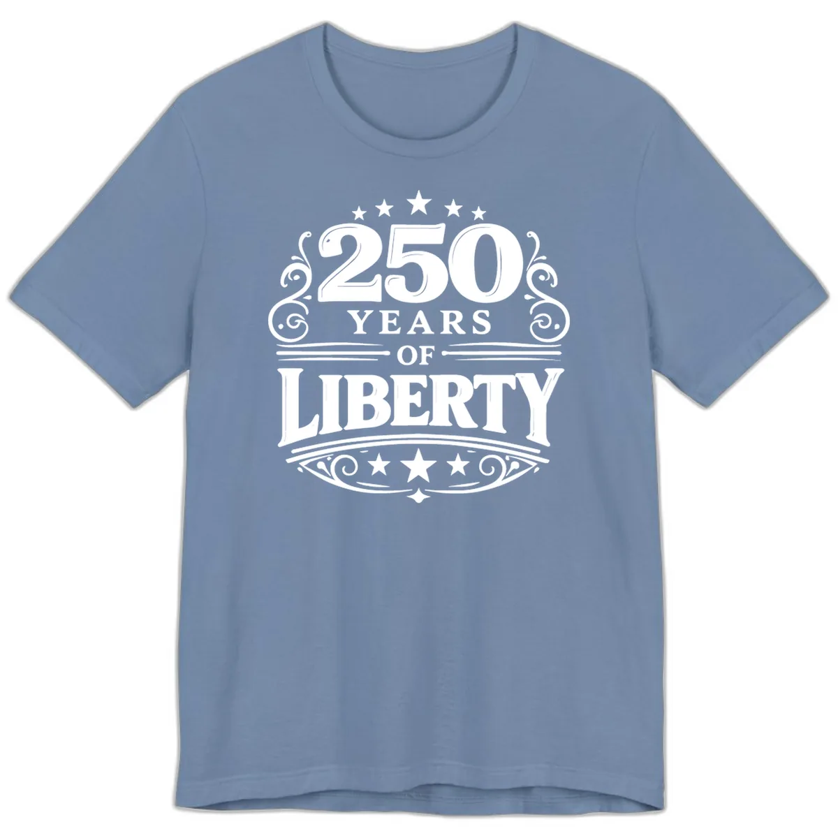 250 Years Of Liberty Celebration Premium T-Shirt in Steel Blue
