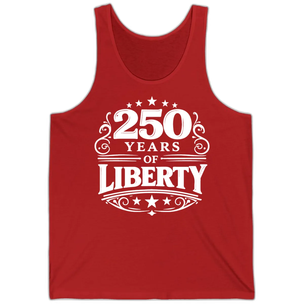 250 Years Of Liberty Celebration Tank in Red