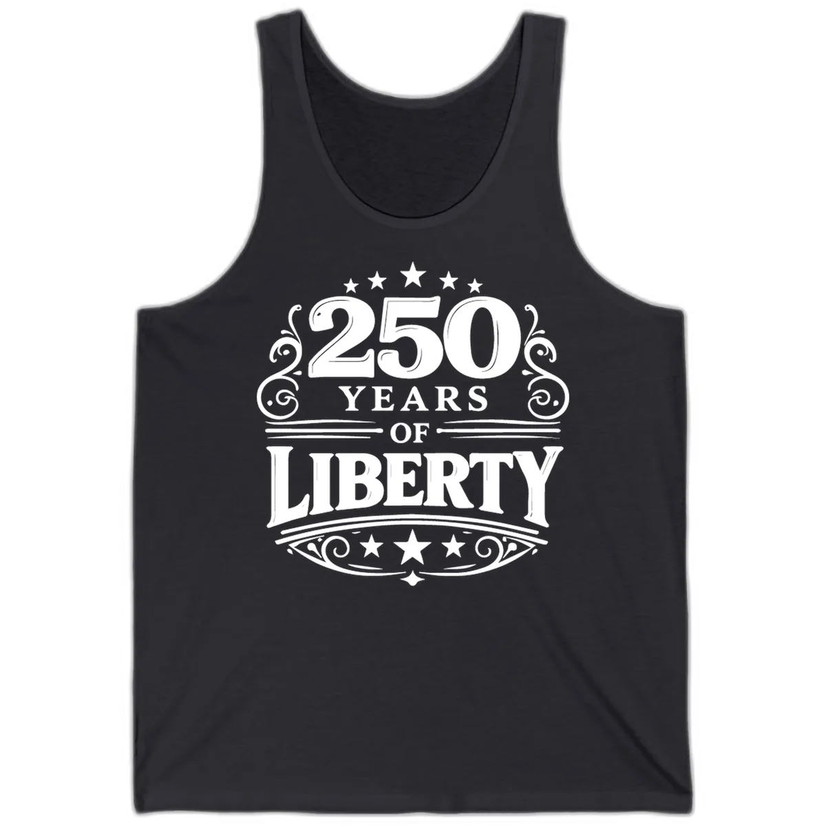 250 Years Of Liberty Celebration Tank in Dark Grey