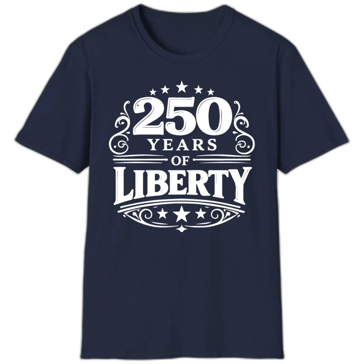 250 Years Of Liberty Celebration T-Shirt in Navy