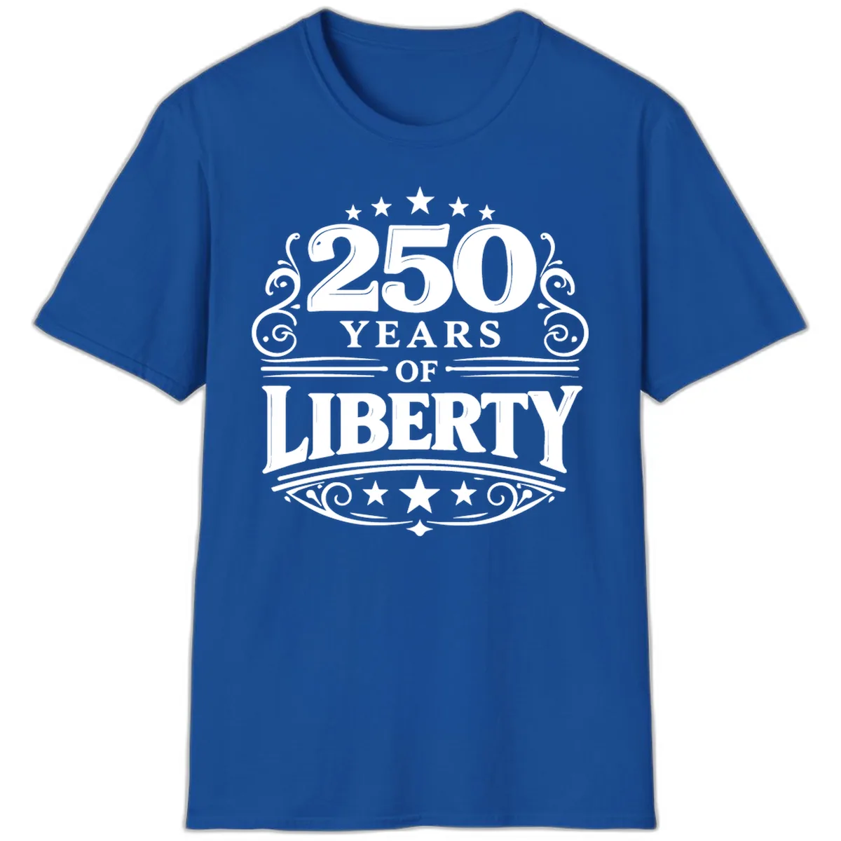 250 Years Of Liberty Celebration T-Shirt in Royal