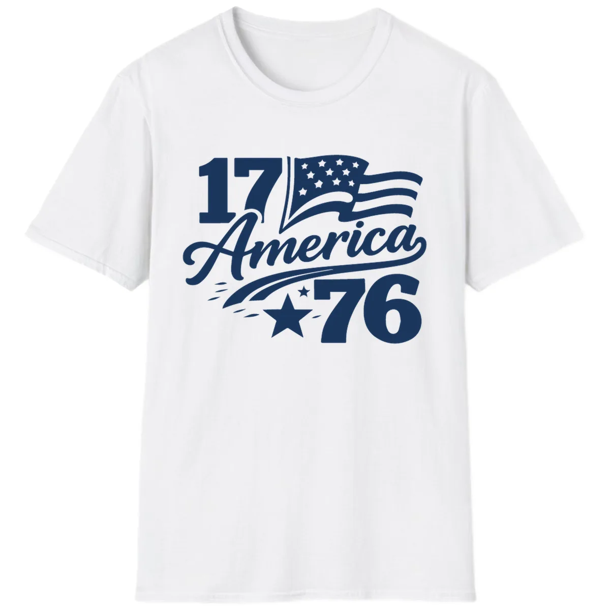America 1776 Celebration Tee T-Shirt in White