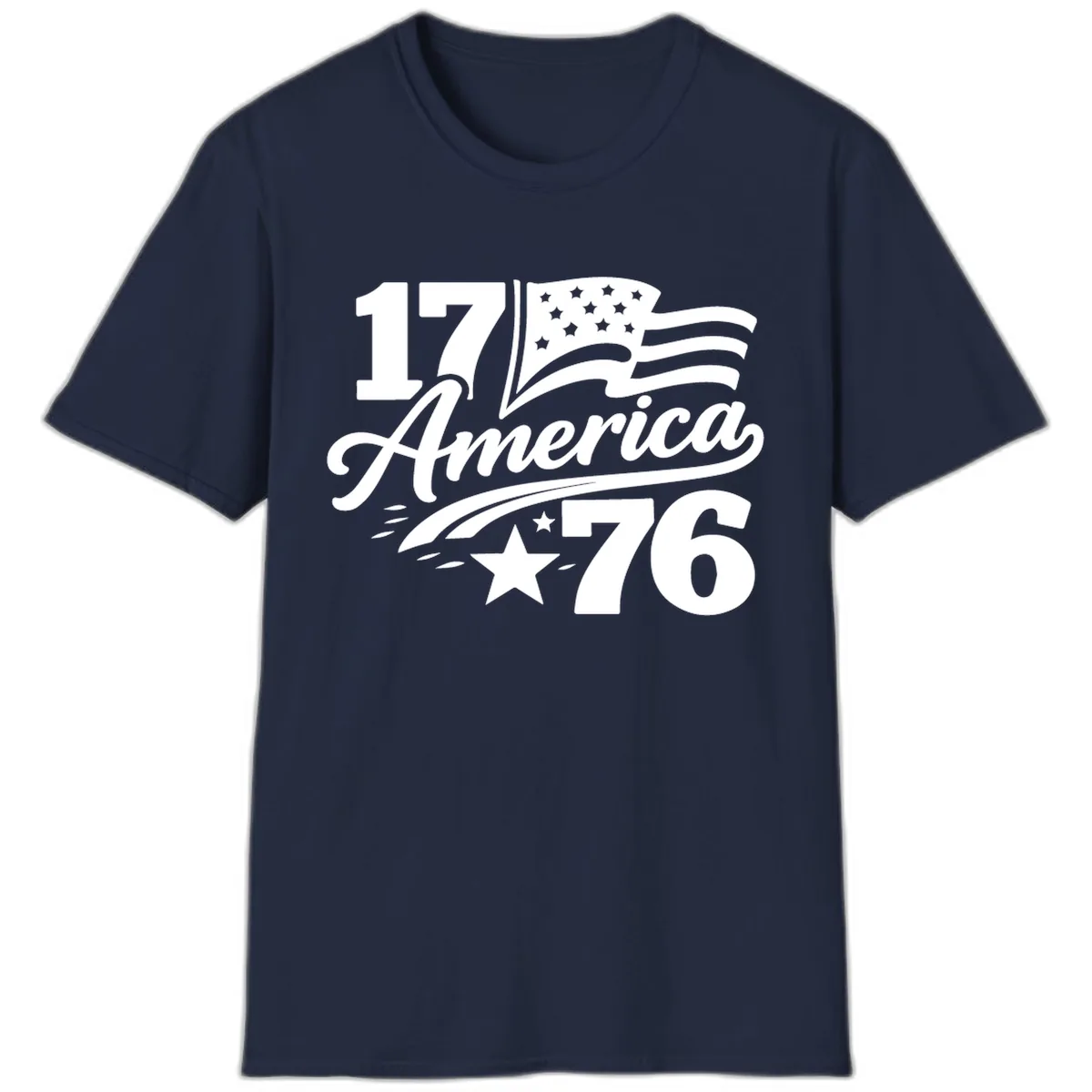 America 1776 Celebration Tee T-Shirt in Navy