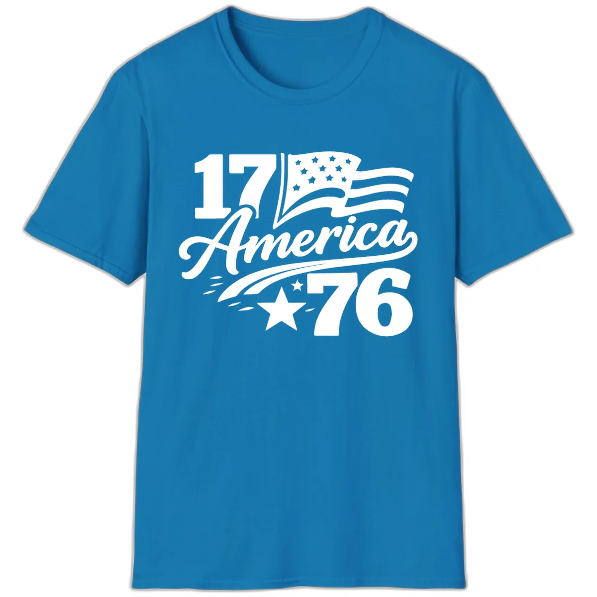 America 1776 Celebration Tee T-Shirt in Sapphire
