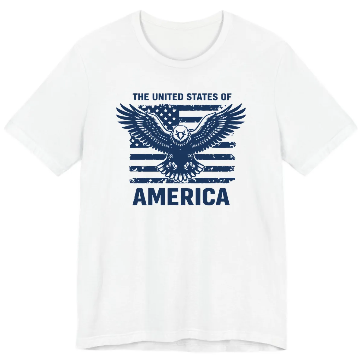 American Eagle Flag Celebration Premium T-Shirt in White