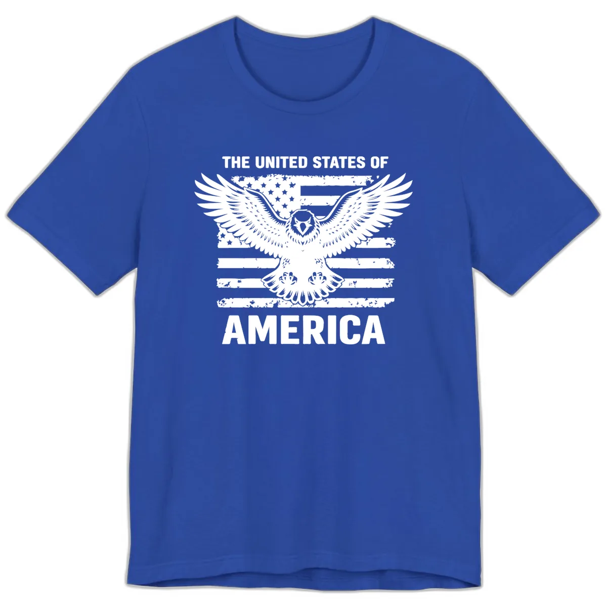 American Eagle Flag Celebration Premium T-Shirt in True Royal