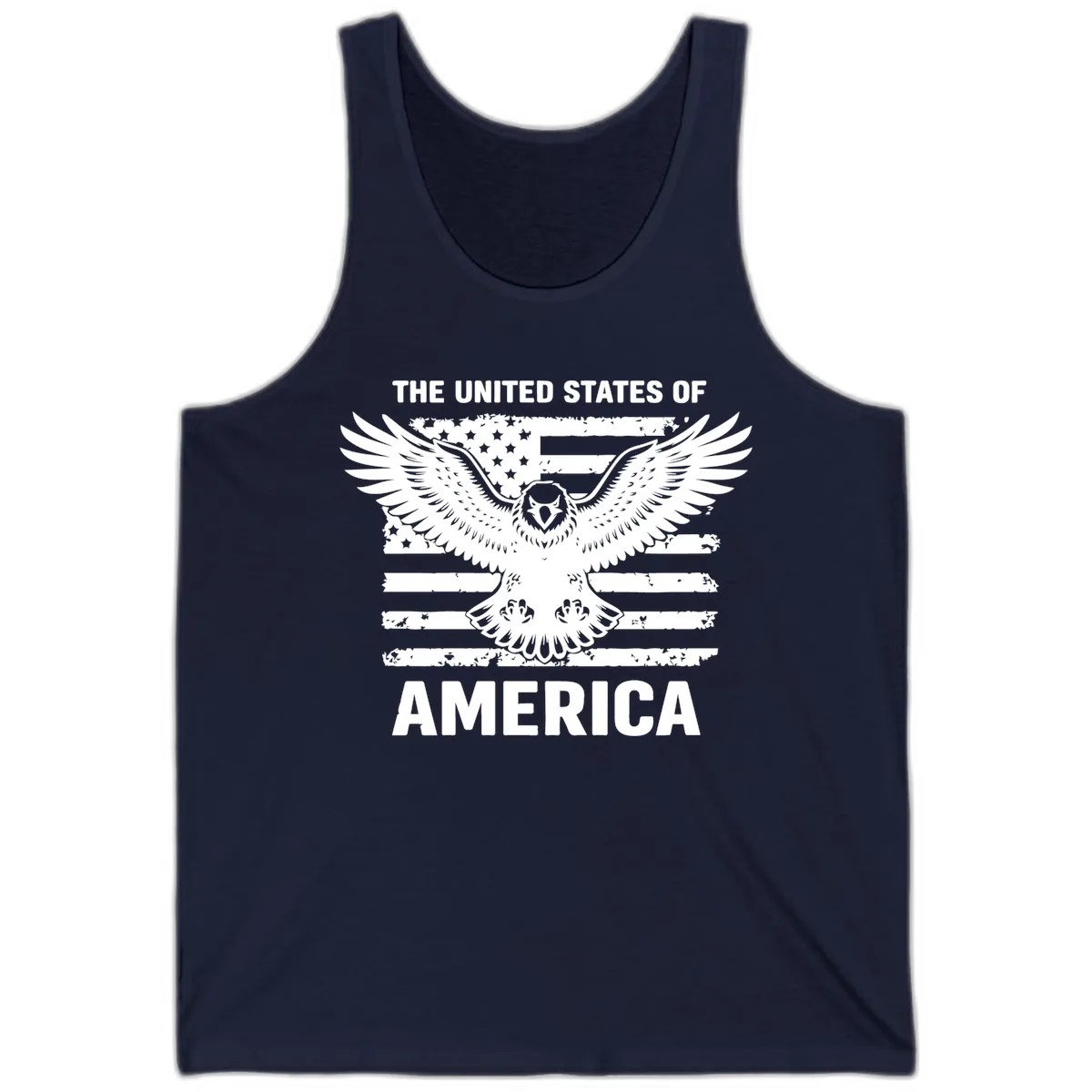American Eagle Flag Celebration Tank in Navy