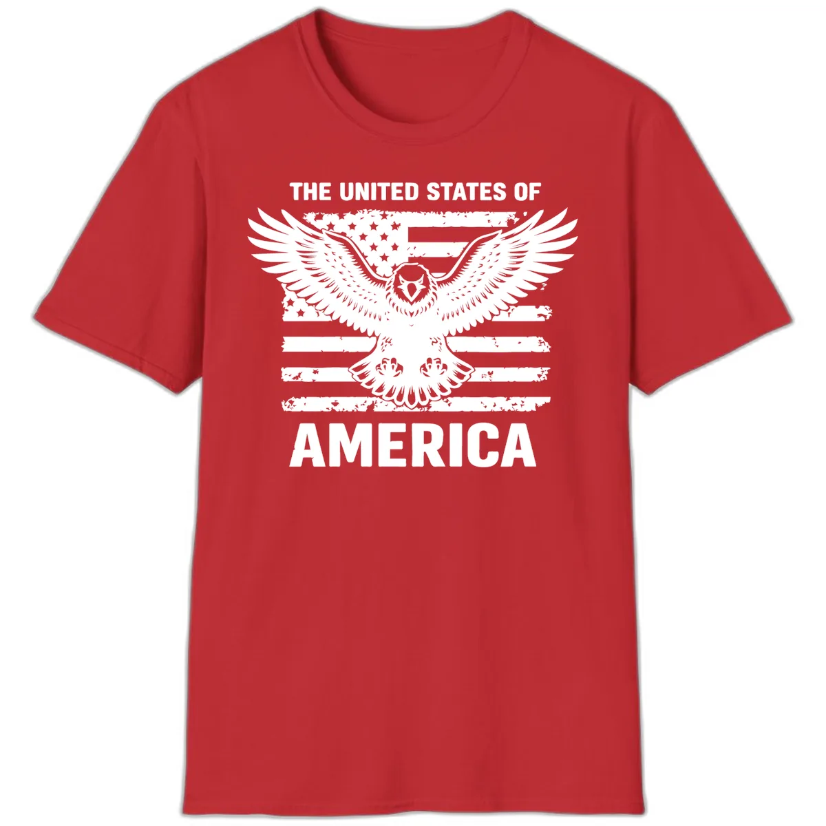 American Eagle Flag Celebration T-Shirt in Red