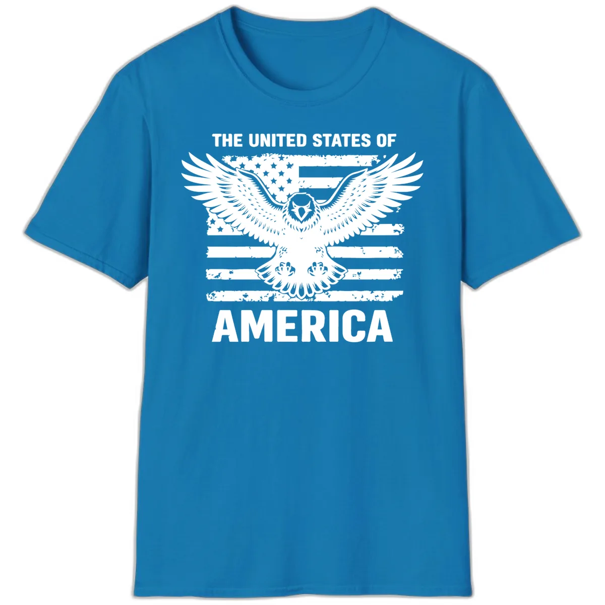American Eagle Flag Celebration T-Shirt in Sapphire