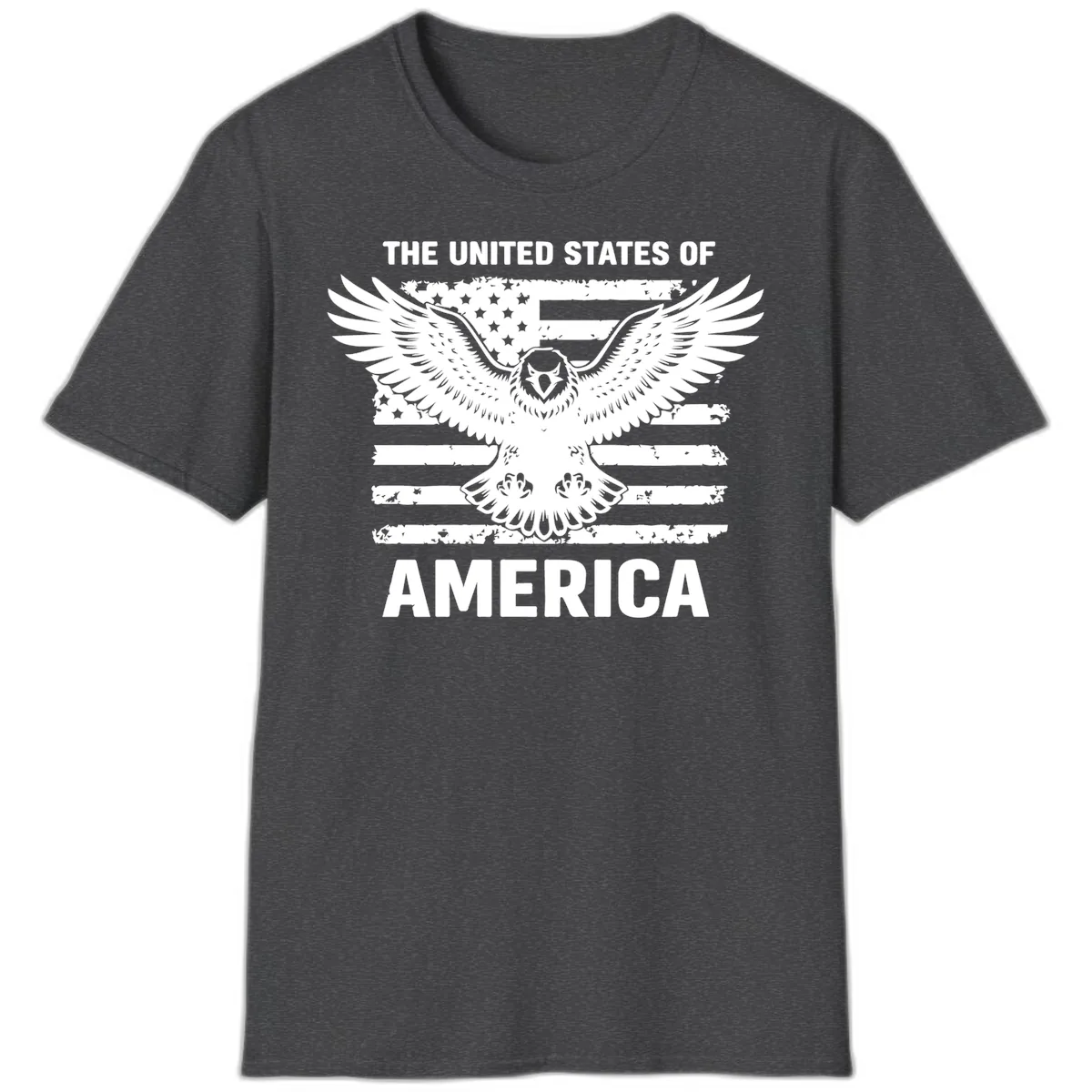 American Eagle Flag Celebration T-Shirt in Dark Heather