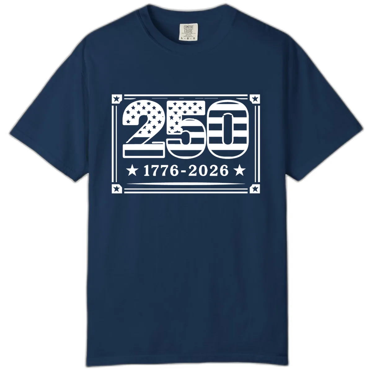 America 250th Anniversary Celebration Comfort Color in Navy
