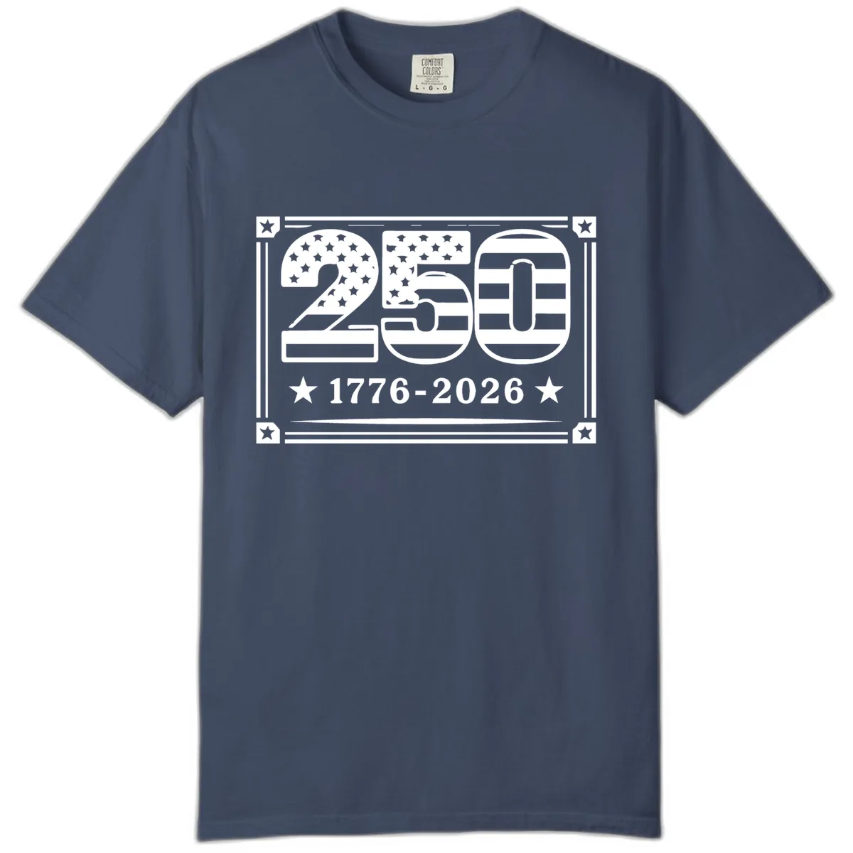 America 250th Anniversary Celebration Comfort Color in Midnight