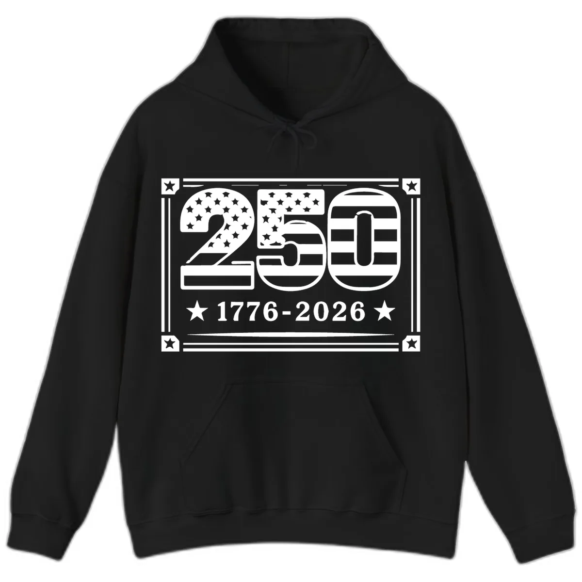 America 250th Anniversary Celebration Hoodie in Black