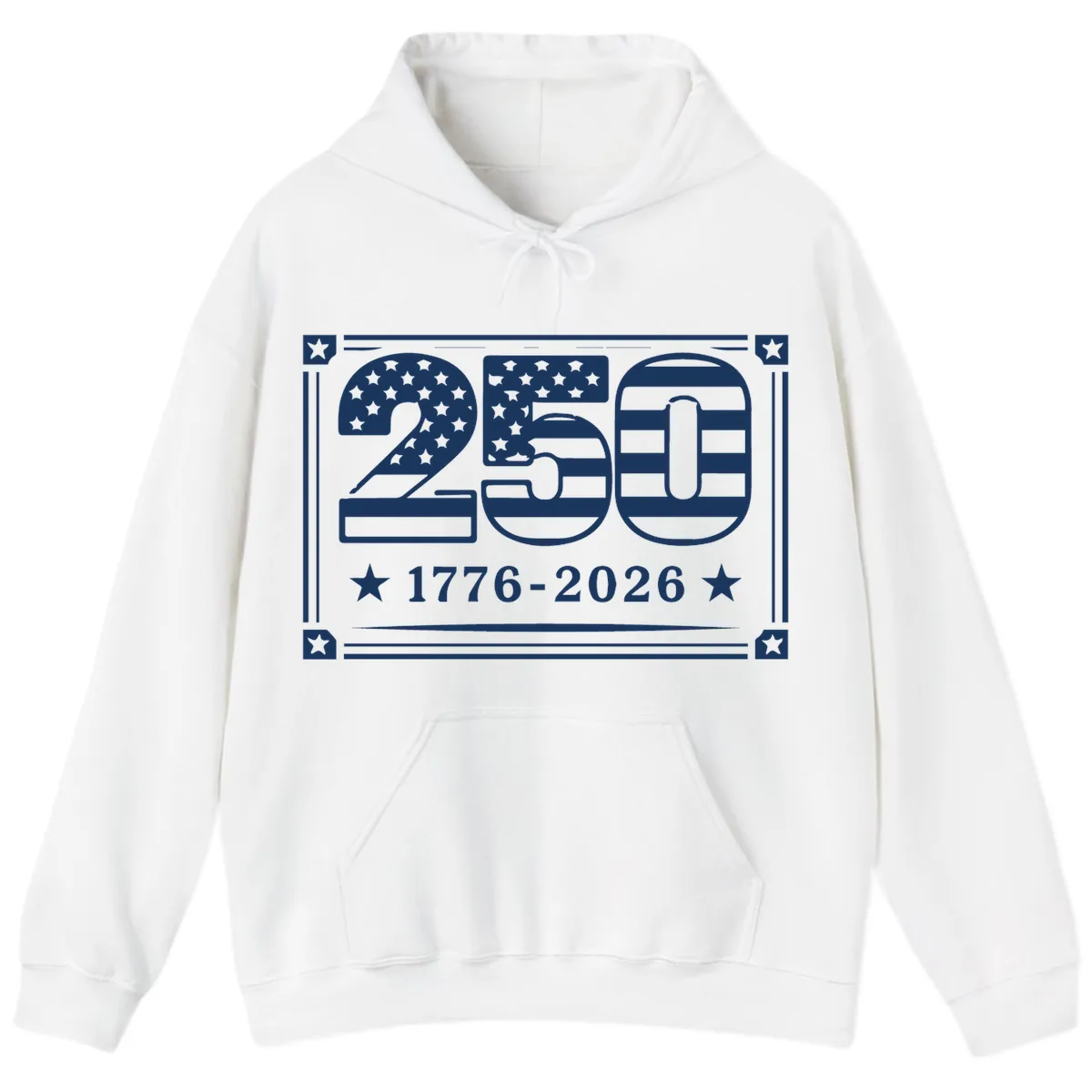 America 250th Anniversary Celebration Hoodie in White