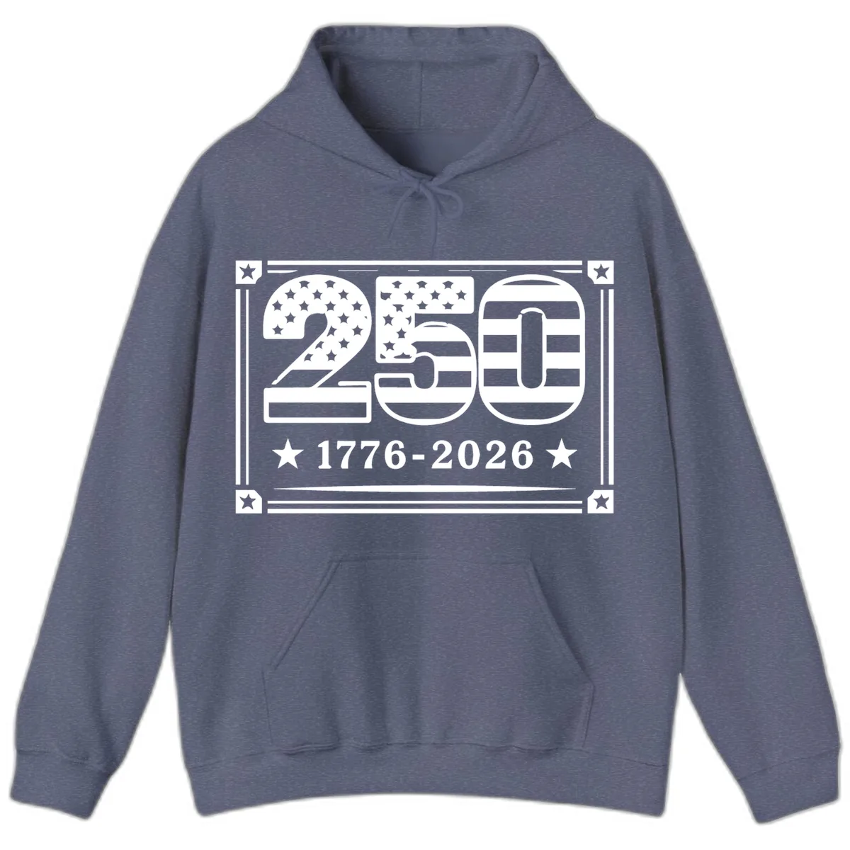 America 250th Anniversary Celebration Hoodie in Heather Navy