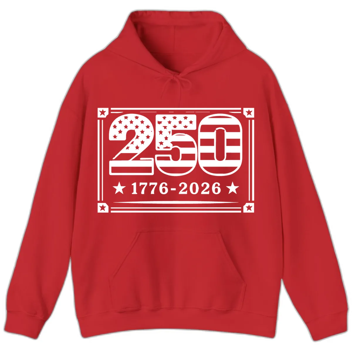 America 250th Anniversary Celebration Hoodie in Red