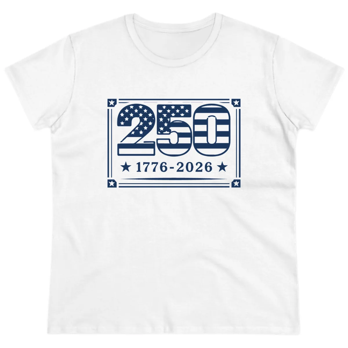 America 250th Anniversary Celebration Ladies Tee in White