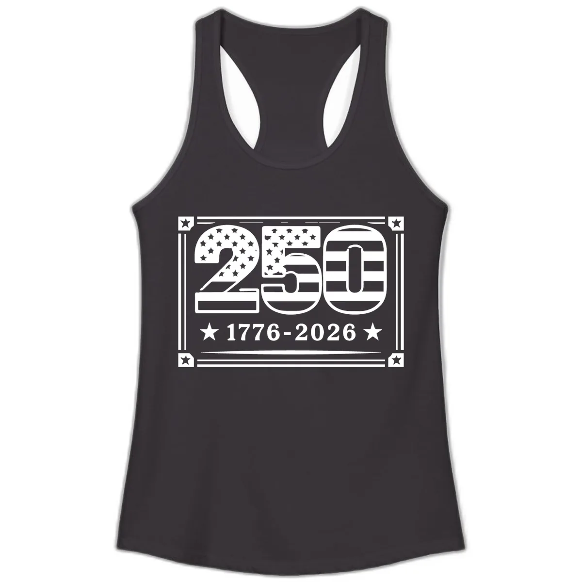 America 250th Anniversary Celebration Ladies Tank in Black