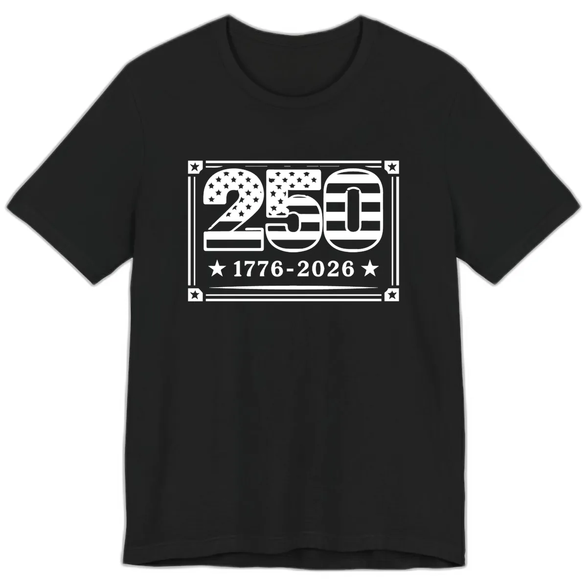 America 250th Anniversary Celebration Premium T-Shirt in Black