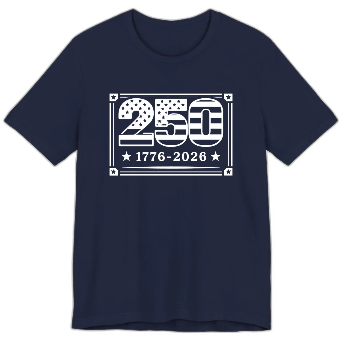 America 250th Anniversary Celebration Premium T-Shirt in Navy