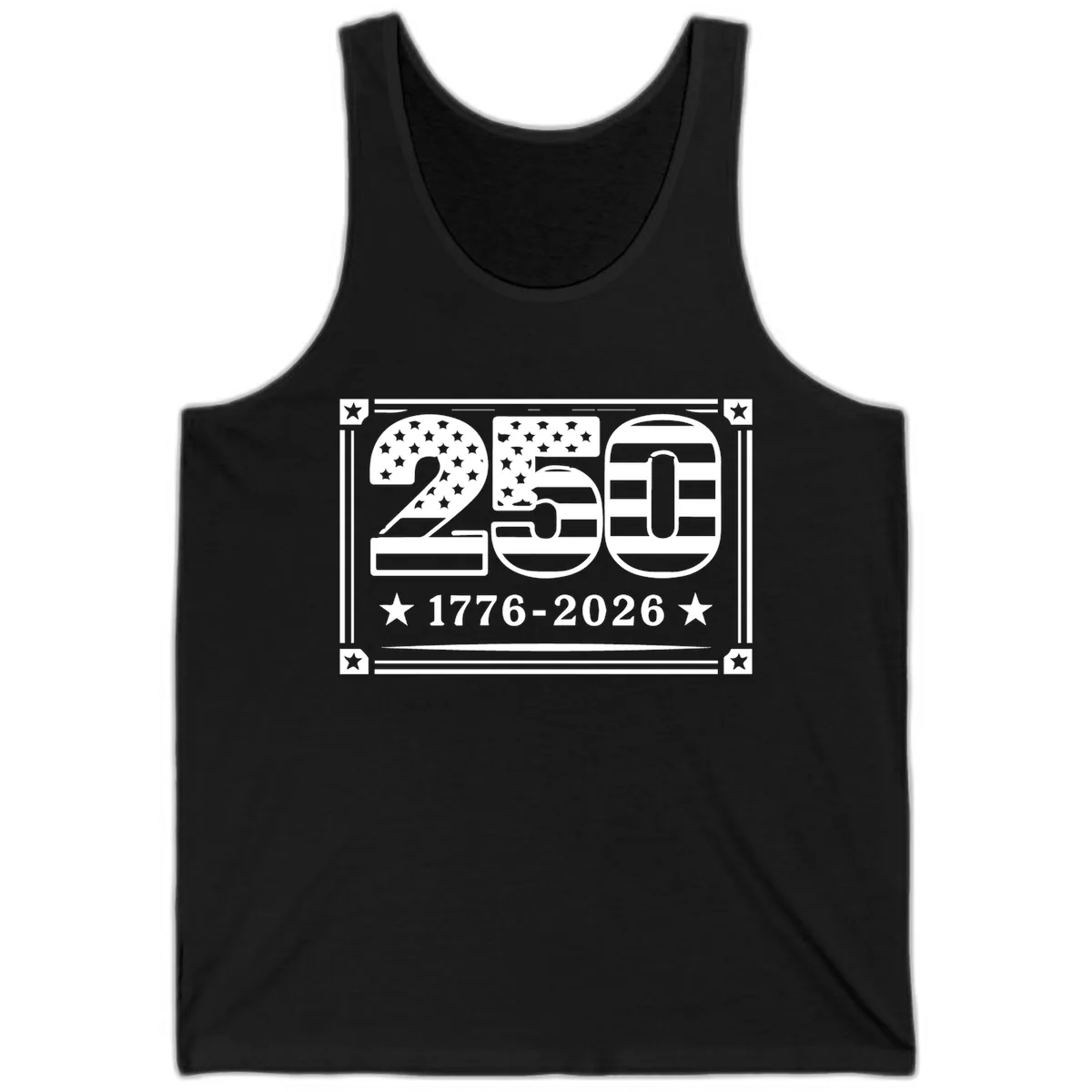 America 250th Anniversary Celebration Tank in Black