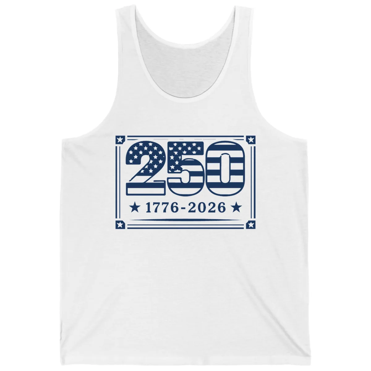 America 250th Anniversary Celebration Tank in White