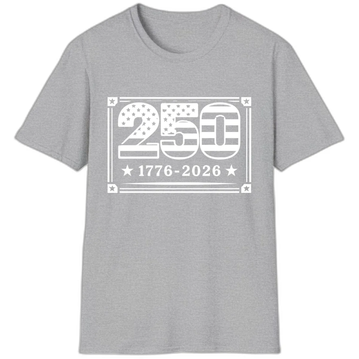 America 250th Anniversary Celebration T-Shirt in Sport Grey