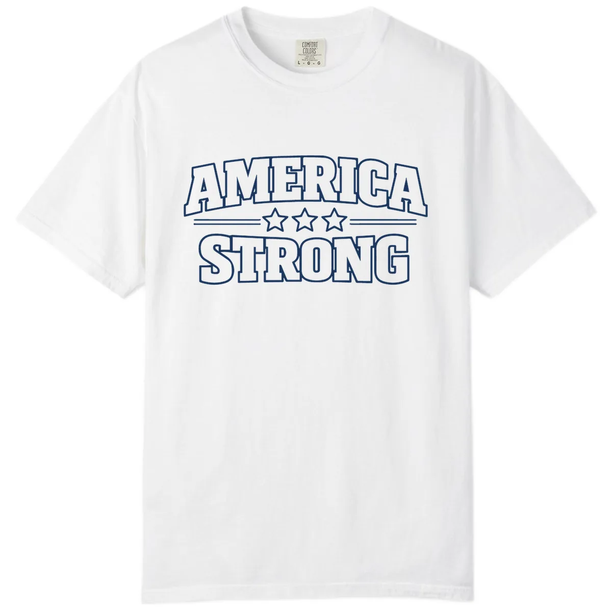 America Strong Celebration Comfort Color in White