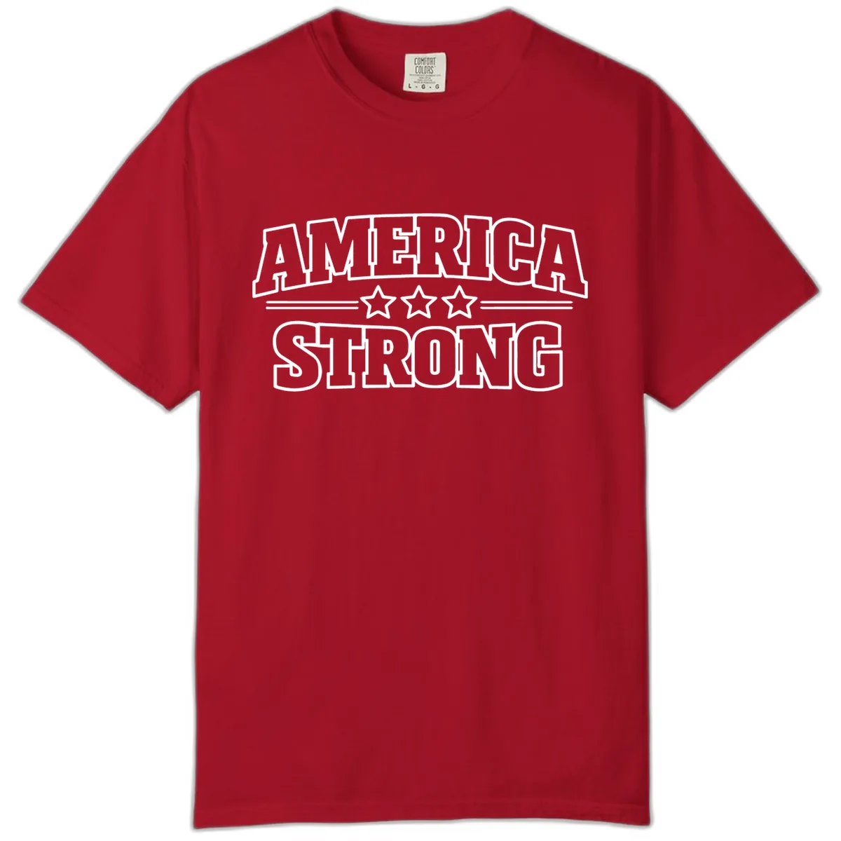 America Strong Celebration Comfort Color in Red